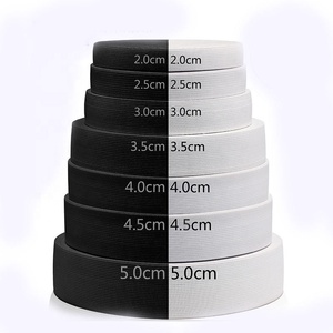 Alta tensión 2 "3" 4 "5" 6 "negro blanco ancho tejido poliéster tejido elástico correas para ropa - Product Image 6