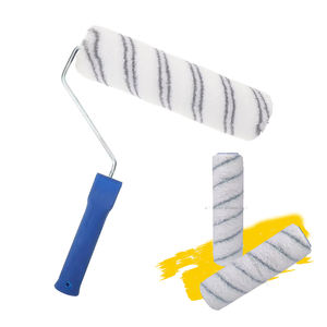 9Inch Industriële Verf <span class=keywords><strong>Roller</strong></span> Wit Streep Blauw Handvat - Product Image 1