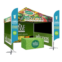Tente Pop-Up Publicitaire de Luxe 10x10 pieds pour Mariages et Plages, Protection UV, Personnalisable, pour Expositions Extérieures et Fêtes