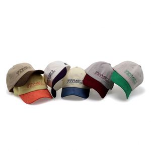 Gorra de Béisbol de Seis Paneles en Dos Tonos con Logotipo Bordado, Gorra de Pana Personalizada Estilo Dad Hat - Product Image 3