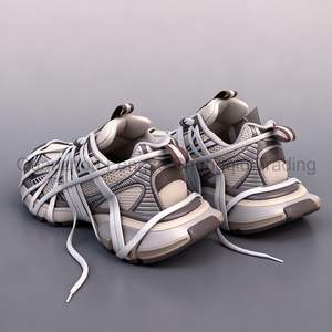 أحذية رياضية عصرية من تصميم الأزياء الراقية لعام <span class=keywords><strong>2025</strong></span>، أحذية عصرية بمقاس 3XL مع أربطة، أحذية عالية الجودة من السلسلة B المتنوعة - Product Image 3