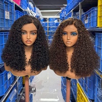 Perruques bouclées Pixie indiennes brutes en gros, 100 % cheveux humains vierges alignés sur les cuticules, perruques sans colle avec dentelle frontale pré-épilée pour femme