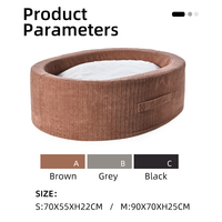Hersteller von Haustier betten OEM Warm wasch bare Katzen betten Super weiches Wildleder gewebe Rundes Hunde bett mit hohem Rand und abnehmbarem Zustand
