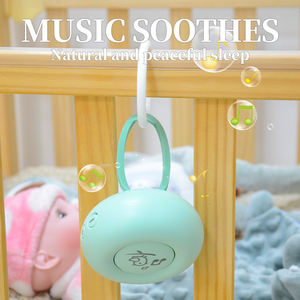 아기 보육 도넛 모양 ABS 화이트 노이즈 메이커를위한 사용자 정의 로고 휴대용 사운드 머신 울음 소리 센서 기술 - Product Image 2