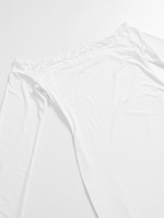Robe en dentelle CNSHELL 90gsm, épaules dénudées, col bateau, manches longues, mini-longueur, sexy, moulante, coupe ajustée, style Y2K, unie, teinte unie