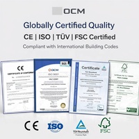 Panneau isolant structurel en OSB (Oriented Strand Board) standard OCM EN300 pour la construction résidentielle, avec noyau résistant à l'humidité