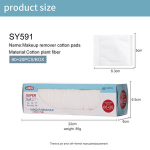 LMLTOP 80 pièces Nouveaux tampons en <span class=keywords><strong>coton</strong></span> à insérer au doigt, grande taille parfaite, tampons en <span class=keywords><strong>coton</strong></span> personnalisés avec logo, tampons en <span class=keywords><strong>coton</strong></span> pour le maquillage <span class=keywords><strong>DIY</strong></span> SY591 - Product Image 3