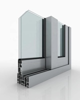 Fenêtre coulissante en aluminium, double verre pratique à usage Commercial, 1 pièce