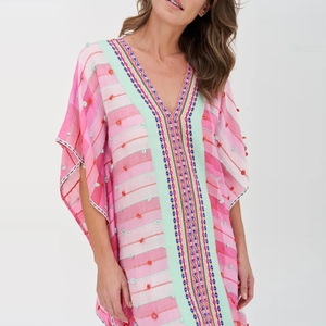 Fabricantes <span class=keywords><strong>Ropa</strong></span> de <span class=keywords><strong>ropa</strong></span> de <span class=keywords><strong>mujer</strong></span> personalizada Vestidos de playa Vestido informal bohemio de alta calidad - Product Image 5
