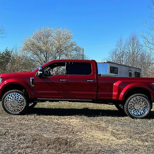 Op maat gemaakte 8x210 8x170 8x165.1 10x225 gesmede dubbele wielranden, gepolijste chromen velgen voor Ford F350 F450 - Product Image 3