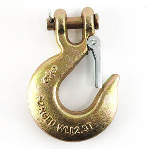 Gancho deslizante de aparejo de acero de aleación G80 Gancho de eslinga de horquilla con pestillo - Product Image 1