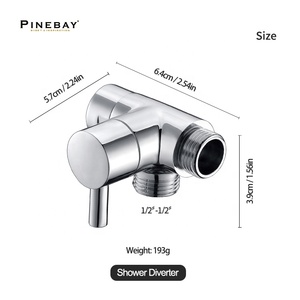 PINEBAY хорошего качества для ванной комнаты, пластиковый душ, биде, латунный кран, портативный ручной распылитель для биде для женщин - Product Image 6