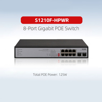 H3C S1210F-PWR S1210F-HPWR Switch Ethernet Gigabit No Administrado con Soporte para VLAN de un Clic y DIP Switch