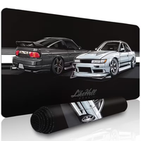 Tapis de protection de bureau décoratif, imprimé haute définition au design artistique automobile, accessoire de jeu, durable et antidérapant