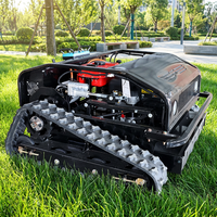Doğrudan Satış 800mm 18HP Paletli Rc Çim Biçme Makinesi Büyük Ölçekli Mülk Yönetimi için Uzaktan Kumandalı Çim Biçme Makinesi