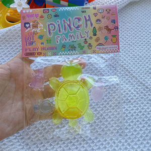 Juguete Antiestrés de Tortuga Pequeña Transparente de Plástico Creativo, Divertido y Pegajoso para Aliviar el Estrés - Product Image 5