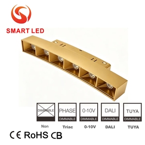 Focos LED Circulares de Aluminio de 20 mm, Empotrados, Curvos, Magnéticos, Lineales, para Techo Alto, Diseño Minimalista para Hoteles y Hogares - Product Image 2