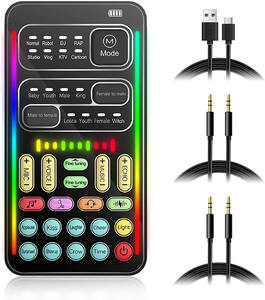 <span class=keywords><strong>Tarjeta</strong></span> de Sonido I9 Económica para Cambio de Voz en Vivo, Audio de Computadora, Transmisión de Juegos en Smartphone, Fácil de Usar, Disponible en Stock - Product Image 1