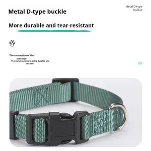 <span class=keywords><strong>Collar</strong></span> para Mascotas con Cintas de Poliéster Simples de Cuatro Estaciones, Diseño Sólido, para Perros Pequeños, Ecológico, de Uso Universal - Product Image 3