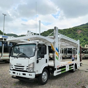 รถบรรทุกขนส่งรถยนต์ ISUZU 4x2 แบบสองชั้น พร้อมระบบไฮดรอลิก สำหรับส่งออก - Product Image 1