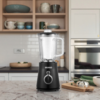 Blender électrique portable multifonctionnel de haute qualité avec 2 vitesses, fonction pulse, presse-agrumes et hachoir à viande