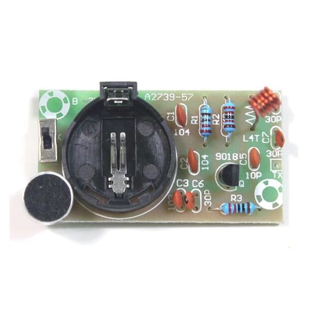 FM Frequency Modulation Wireless Microphone Module DIY Kit FM Transmitter Board Parts Kits