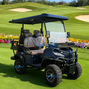 Voiturette de golf électrique tout-terrain 60V 4 places en acier de haute qualité avec design haut de gamme, transport spécial / véhicule électrique - Product Image 4