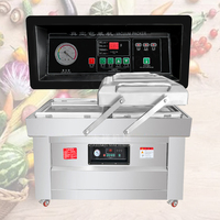 DZ-500-2SB en forme de brique poudre Double chambre Type de scellage Auto Food Date Emballage Machine à sceller sous vide