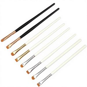 Набор кистей для макияжа DailyQueen: 19 предметов, розовые, синтетический ворс, деревянная ручка, профессиональные кисти для теней, бальзама для губ, консилера - Product Image 4