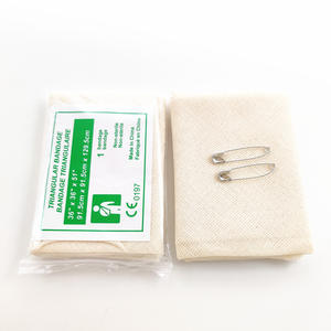 ผ้าพันแผลสามเหลี่ยม 36x36x51 นิ้ว ผ้าก๊อซสีขาวนวล ไม่ผ่านการฆ่าเชื้อ สำหรับใช้ในกรณีฉุกเฉิน ผลิตในประเทศจีน ได้รับการรับรองมาตรฐาน CE - Product Image 4