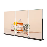 Écran LCD 4K de 65 pouces à écran plein, affichage numérique pour menu avec animation et écran tactile pour kiosque de restaurant et coque arrière en métal