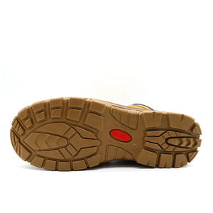 ASTM cuero nobuck antideslizante PU suela fibra de vidrio dedo del pie a prueba de perforaciones 18KV eléctrico resistente a los peligros zapatos de seguridad para los hombres - Product Image 5