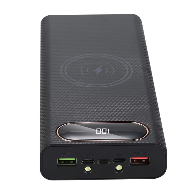 Removable 5V Dual Usb 8cell x 21700 Battery Wireless 22.5w Fast Charging Charger Power Bank Case Kit Welding free Box DIY Case