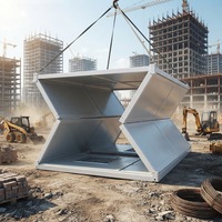 Maison conteneur pliable de type X moderne préfabriquée de 20 pieds à assemblage rapide pour clinique mobile, camp, bureau, logement temporaire