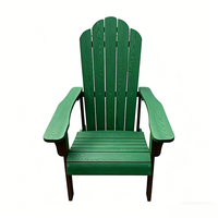 Chaises Adirondack en plastique modernes, durables, avec structure en acier, imperméables, de haute qualité, pour jardin et terrasse