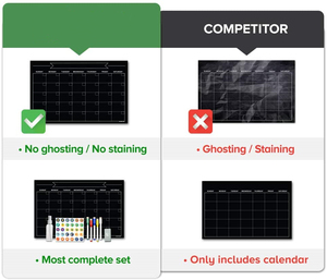Grafico di esercizio della ricompensa della lavagna magnetica del grafico di promozione della responsabilità del frigorifero di cancellazione a secco nero - Product Image 5