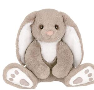 يجلس الموقف رمادي لينة محشوة الأرنب لطيف أرنب عيد الفصح ألعاب من نسيج مخملي أرنب سرير وسادة نوم مع آذان طويلة - Product Image 1