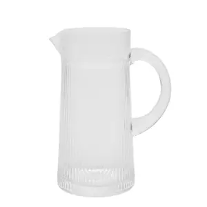 Colored Glass Water Pitcher 500ml Transparent Water Kettle Hot Sale Glass Water Jug with Handle