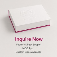 Boîte Cadeau Rose Blanche et Magenta Personnalisable avec Impression, Fermeture Magnétique Rigide, Pliable, Gaufrée, Vente en Gros Direct Usine, Emballage Plat