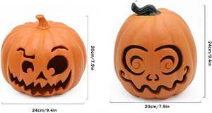 Décoration de fête d'Halloween, citrouille LED pour décoration intérieure, citrouille évidée lumineuse pour la veille d'Halloween - Product Image 6