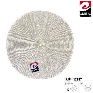 MANTELES <b>Round</b> Placemats Durable and Stylish <b>Table</b> Mats for Home Use - Product Image 3