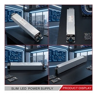 Alimentation LED BINA Slim 5V 40A 200W avec revêtement conformal, transformateur sans ventilateur pour écran de location en aluminium moulé sous pression
