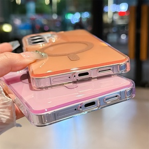 IMD เคสโทรศัพท์แม่เหล็กสีใสเลเซอร์ไล่ระดับสีสำหรับ Samsung Galaxy S26 S25 S24อัลตร้าสีรุ้งออโรร่าฝาครอบ TPU - Product Image 5