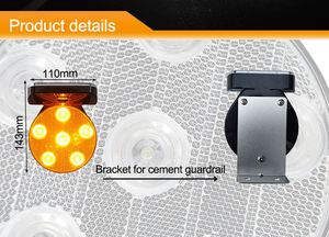 Feux de signalisation clignotants jaunes et rouges LED TWL70572 pour la sécurité routière et la circulation - Product Image 5