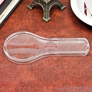 Loupe transparente portative, lentille acrylique de 50 mm, grossissement 3X 5X sans lumière pour la lecture et l'inspection - Product Image 2