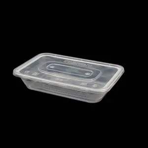 Disposable Plastic Container Packing PP Rectangular Take Out Food Container