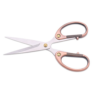 Office Scissors Stainless Steel Gold Handle Straight Head Home Use Student Office Cutting Tool - Product Image 3