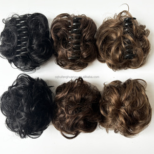 Pince à griffes queue de cheval chignons 100% cheveux humains style chouchous cheveux chignon conception pour femme prix de gros - Product Image 5