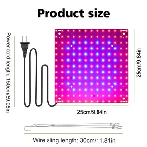 Lámpara LED de Cultivo de 45W para Todas las Plantas, Enchufe US/EU, 169 LED, Bombilla LED de 45W para Plantas, Invernaderos, Lámpara Fitoluminaria de Interior - Product Image 3