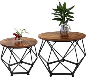Modern Luxury Nesting Coffee <b>Table</b> Set of 2 Wooden Coffee <b>Table</b>, <b>Side</b> <b>Table</b> Furniture - Product Image 6